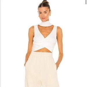 Superdown Alora Wrap Top in White